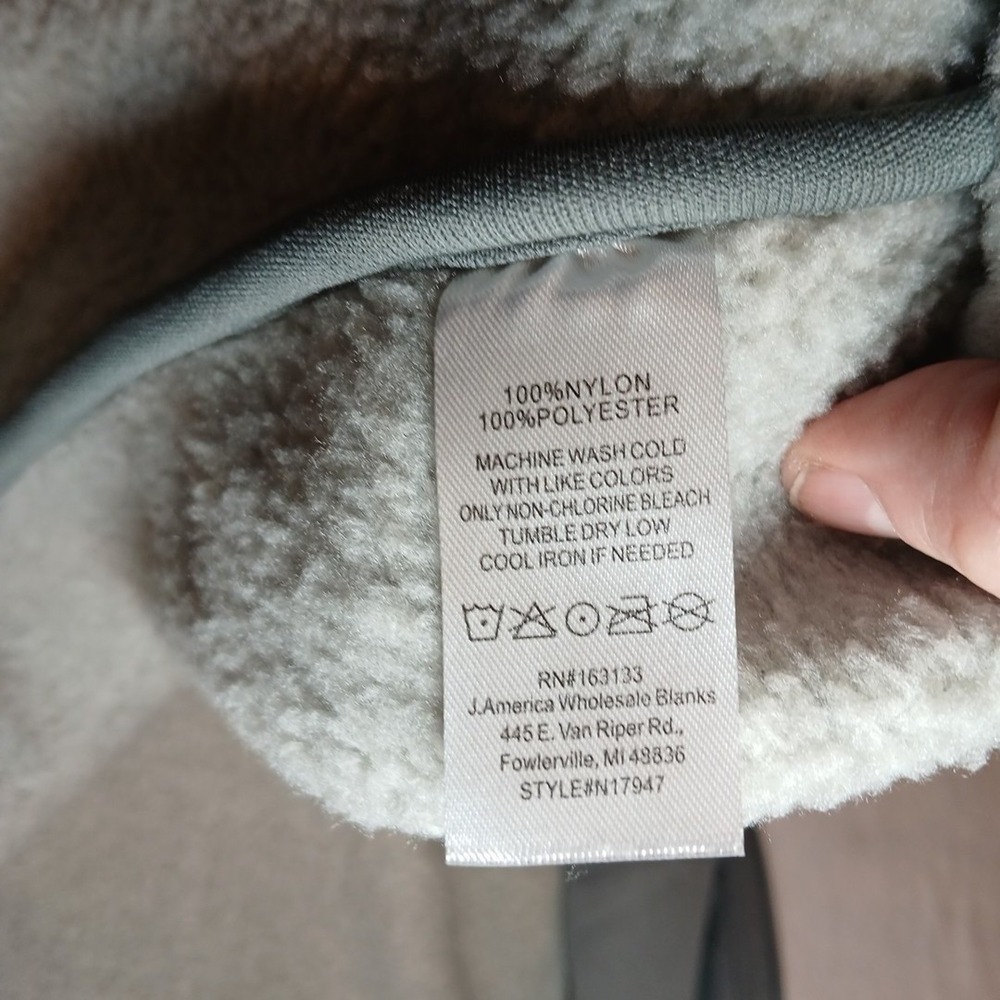 Nautica Women's Puffer Fleece Vest Gray Wind Water Resistant Size Small - Picture 9 of 14